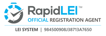 Επίσημος πράκτορας εγγραφής RapidLEI - LEI System Αριθμός LEI: 984500908J38713A7650